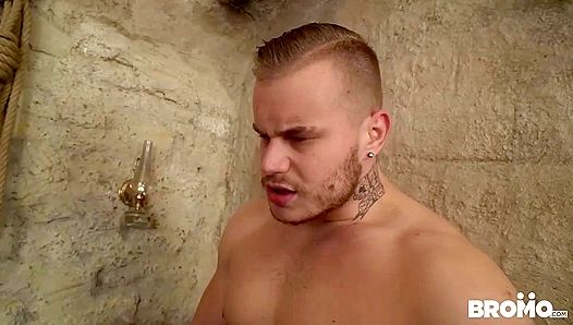 Ryan Cage Takes Control: Steamy Dungeon Thrills with Submissive Buddy – 18+