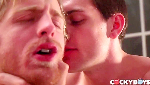 Levi Michaels Deepthroats Every Thick Inch of Tayte Hansons Hard Cock Then Rides Him