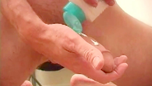 Steamy Solace: Joeys Over 30 Thirst for His Own Juicy Meat – Mature Gay Masturbation