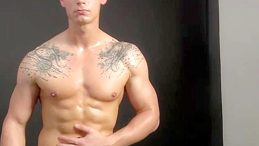 Oiled Ripped Physique Exposed: Glistening Pecs on Display - Sexy Muscle Thirst 18+