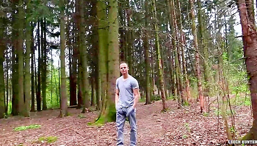 Steamy Hunt in the Woods: A Muscular Czech Hunter Claims His Prey