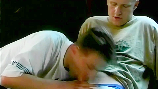 Fierce Rivalry Ignites Passion as Fists Pound Then Cocks Thrust in Intense Gay Brawl
