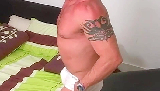 Ripped Muscle God Demetris Unleashes Raw Desire with Vigorous Solo Stroke –