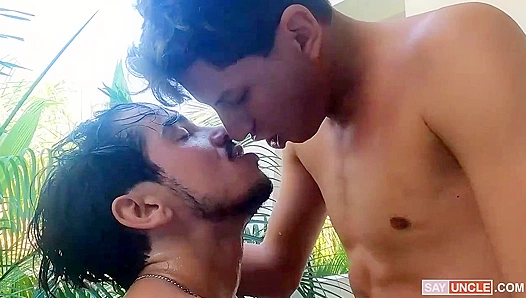 Steamy Nights in Cancun: Latin Lovers Kinky Poolside Affair – Hot Gay Action