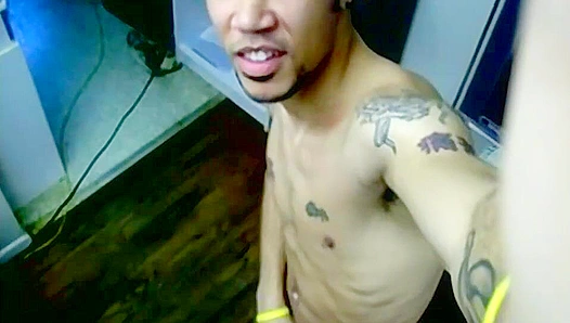 Ripped Tattoos Exposed: Emanuels Muscular Flesh Radiates Raw Masculinity