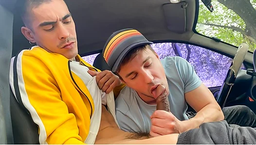 Sexy Latino Ride Shares More Than Miles: Uber Drivers Hot Body Seduces Curious Straight