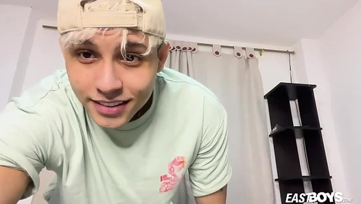 Latino Stud Pre-Cum as He Teases Sensitive Nipples Jerks Thick UnCut Cock Raw -