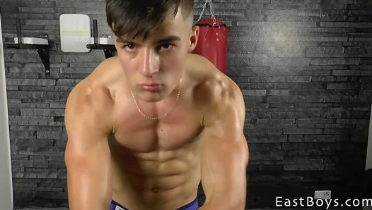 Kents Chiseled Form on Full Display: Steamy, Muscular Gay Audition Scene