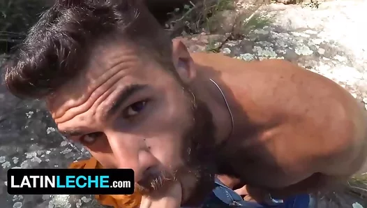 Bearded Latino Hunk Enjoys Deepthroat Fun with Random Dicks in Public Spaces – LatinLeche