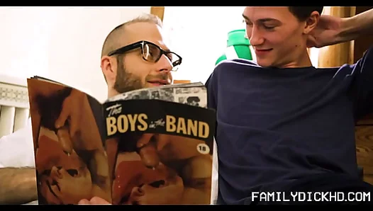 Caught Masturbating to Gay XXX, Innocent Boy to Learn Intense Stepdad Sex Lesson –