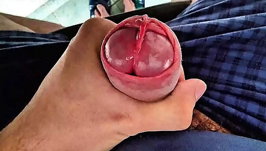 Slender Slits of Pre-Temptation: Edging Delight on That Wet Cockhead - GayXXX 18+