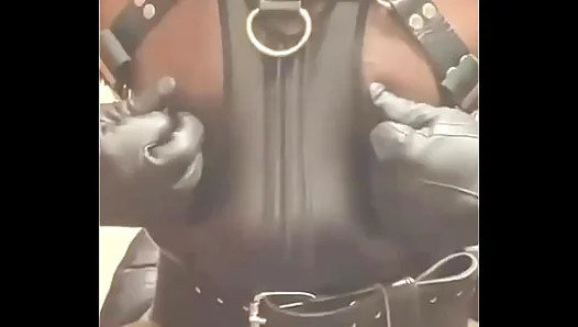 BBC Teasing Through Shiny Latex: Nipples Hard, Edge Closer – XXX