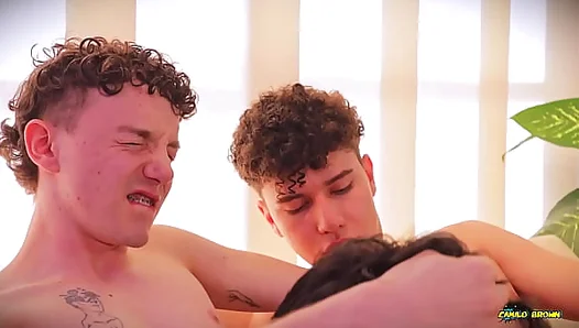 Stepdads Thirsty Devouring of Twin Teen Boys Musky Cocks - XXXGayThreesome 18+