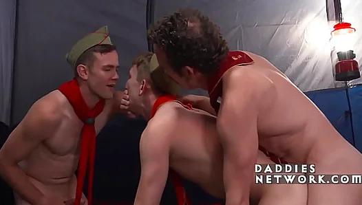 Brotherhood Tested: Scouts Bond Over Shared Throats Tight Holes – Gay Camping Lust 18+