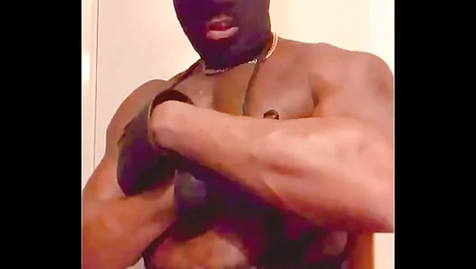 Latex Clad BBC Edges Tight, Smoky Muscle Tease Under His Dominant Control