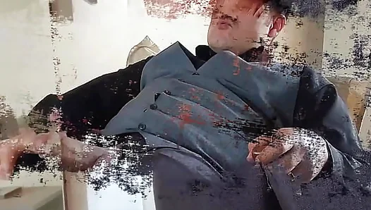 Yuri Gachos Beefy, Naked Body on Full Display - Massive Gay Cock Flexed in Solo Mirror