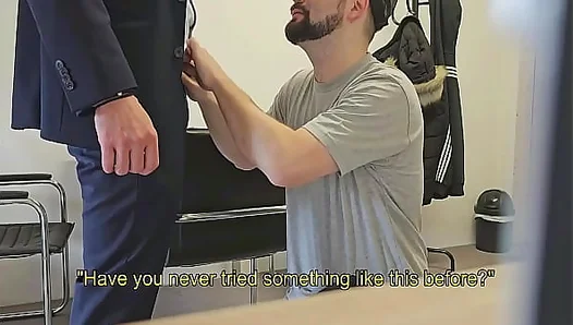 Insurance Agents Secret Desire: Straight Guy Surrenders to Huge Studs Seduction – GayXXX