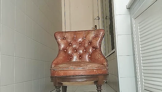 Steamy Bathroom Solo: Big Dicked Stud Takes Pleasure with His Massive Cock in Close