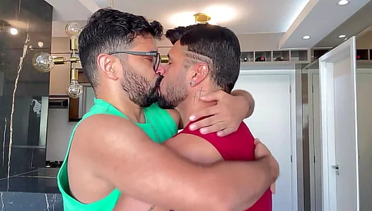 Marcos Devours Huge Tattooed Meat in Raunchy Raw Gay Fucking Session