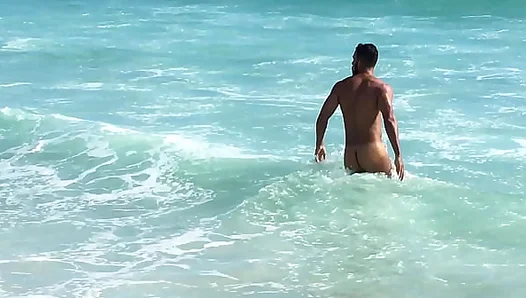 Sun-Kissed Temptation: Shirtless Lads Caress Flirt by Rios Sandy Beaches – 18+