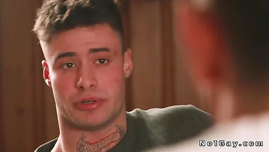 Enzo Mller Gobbles Down Bruce Huxleys Massive Meat on Dining Table - 18+
