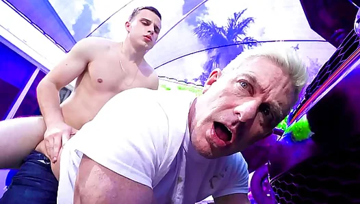 Young Studs Thirst Unleashed: Stepson Mounts Stepdad with Wild Lust in Steamy Gay Sex –
