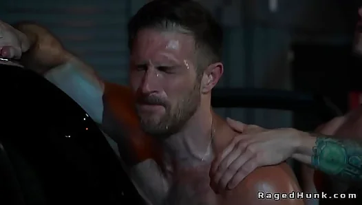 Raw Rendezvous: Hot Truck Stop Fuck in Deserted Garage Leaves Client Satisfied – 18+