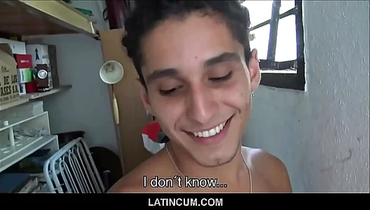 Naughty Latino Twink Takes Bosss Hung Cock Deep for Cash - Site Fuck POV