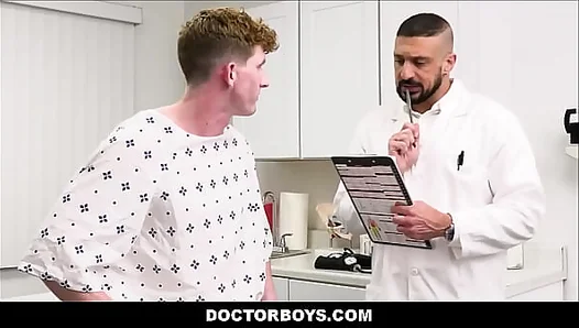Doctors Orders: Inexperienced Twink Takes on Two Thick Cock Doctors - Max, Jesse, Marco
