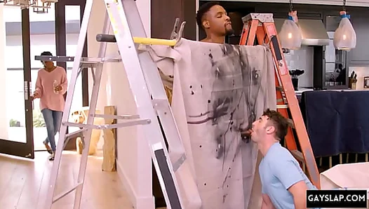 Interracial Threesome: Massive Black Dick Takes Control of Sexy Gay Lovers in Steamy Sex