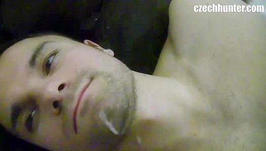 Muscular Czech Stud Takes Huge Load Down His Throat - CzechHunter POV
