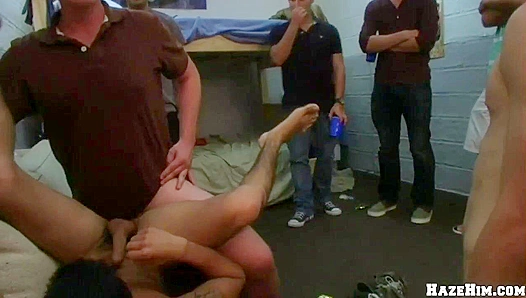 Steamy Campus Debauchery: College Jocks Submit to Lewd Hazing Rituals