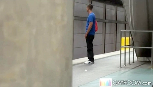 Stealthy Thrusts in Public Shadows: Unseen Hand Brings Himself Off Amidst Rush Hour