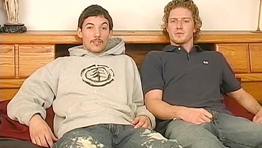 Blond Buddies Engage in Lewd Banter Before Unleashing Steamy Dual Jerks – Explicit Gay