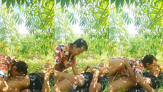Sun-Kissed Seduction in the Paddy Fields: Passion Flares as Ripe Bodies Unite Under the