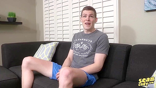 Chiseled Abs Shine as Handsome Ed Teases Thick, Unsheathed Cock – SeanCody
