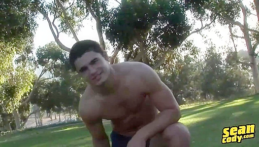 : Scotts Chiseled Physique Throbbing Cock Glisten in Sizzling Solo Scene – GayXXXporn 18+