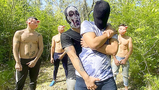Sun-Kissed Fiesta: Latino Boys Lose Control in a Sizzling Outdoor Gangbang – TinyGays 18+