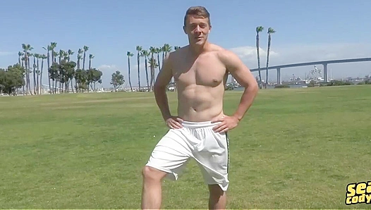 Ripped Soccer Hunk Spills Hot Jizz on His Firm Abs – Sean Cody Exclusives