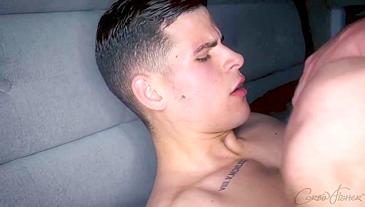 Underneath the Moonlight, Dane Elians Engulfs His Lovers Sizzling Bare Backcock –