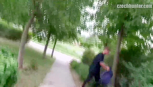 Czech Stallion Gets Railed in the Wild, Drenched in Spurting Jizz