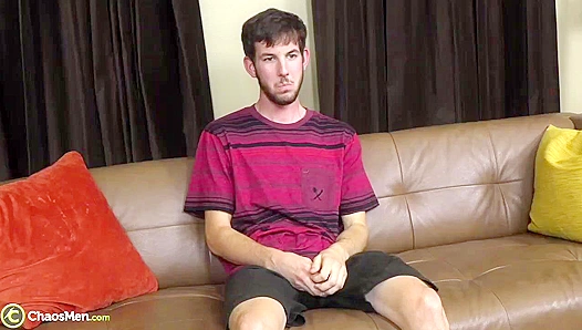 Geeky Stud Unleashes Raw Passion: Burtons Steamy Solo Session Ends in Explosive Orgasm –