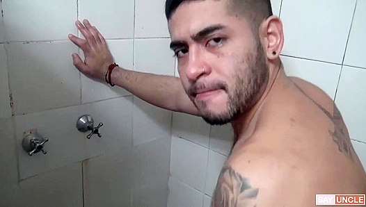 Steamy Showdown in the Shower: Latino Amateur Gets Pounded Raw