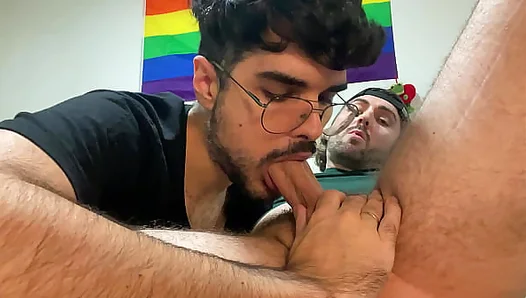 Savoring Friends Prolific Seed: Licking Every Drop from His Throbbing Shaft – 18+ Gay