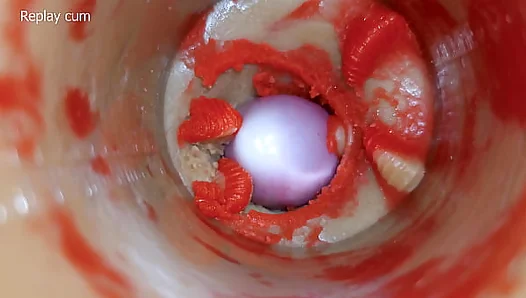 Barely Contained: Thick Spunk Floods 4K Pussy Toy Cam as He Unleashes – Anal Orgasm