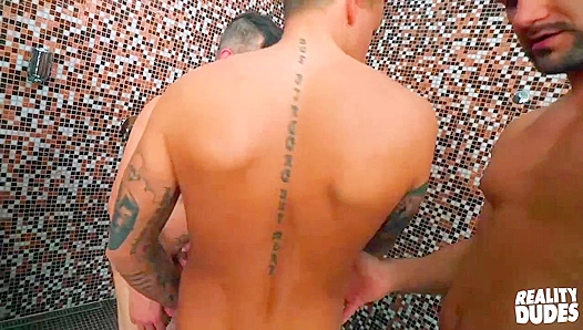 Steamy Threesome Eruption: Tony, Vito Doms Sizzling Hookups Ignite Ryus Wild Desire in