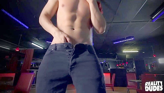 Lean Dancers Steamy Self-Love Session: Philippes Solo Stripdown Ends in a Sizzling Orgasm