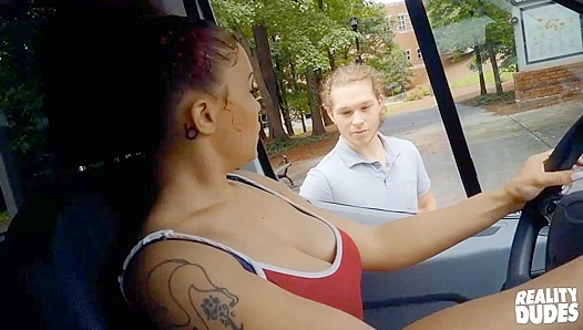 Kye Storms Rear Ravaged by Skyler Dee in Sizzling Interracial Anal Threesome