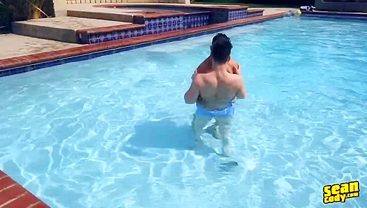 Brysen Riley Goes All In: Poolside Ass Play Meets Steamy Indoor Domination – 18+