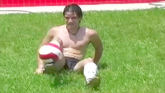 Soccer Stud Antonios Unleashes His Steamy Endurance in Intense Masturbation Solo – 18+